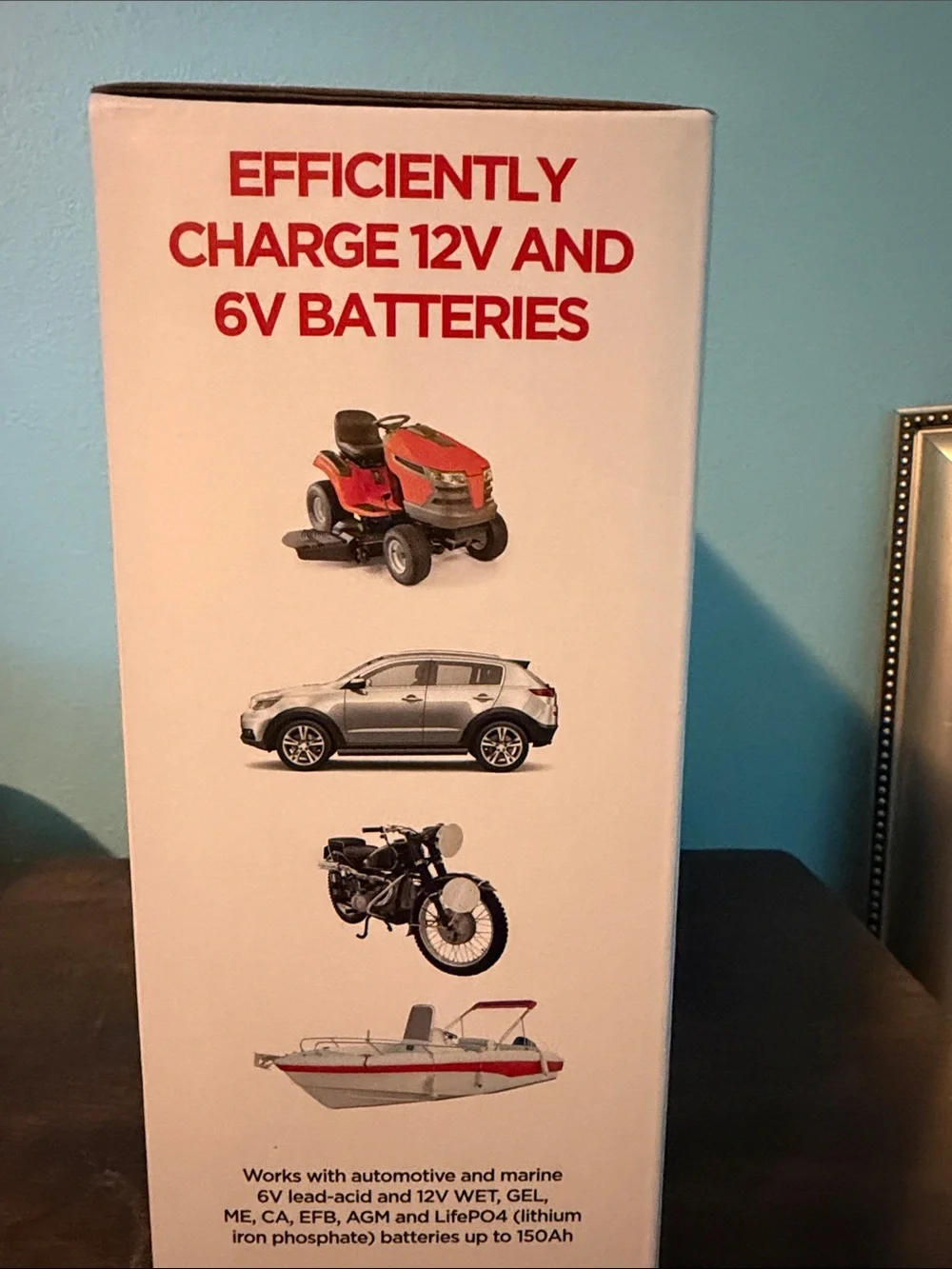 6AMP Red & Black Battery Charger & Maintainer
